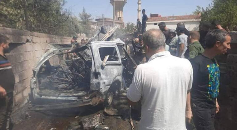 درۆنێ ل ناڤەندا قامشلۆ ئۆتۆمۆبیلەک ئارمانج کر