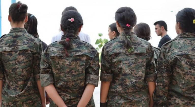 چەتەیێن پەکەکێ "جوانێن شۆرەشگەر" ل تاخا شێخ مەخسوودا حەلەبێ 3 زارۆک رەڤاندن