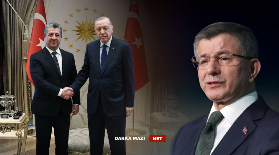 Davutoglu -Mesrûr Barzanî -net