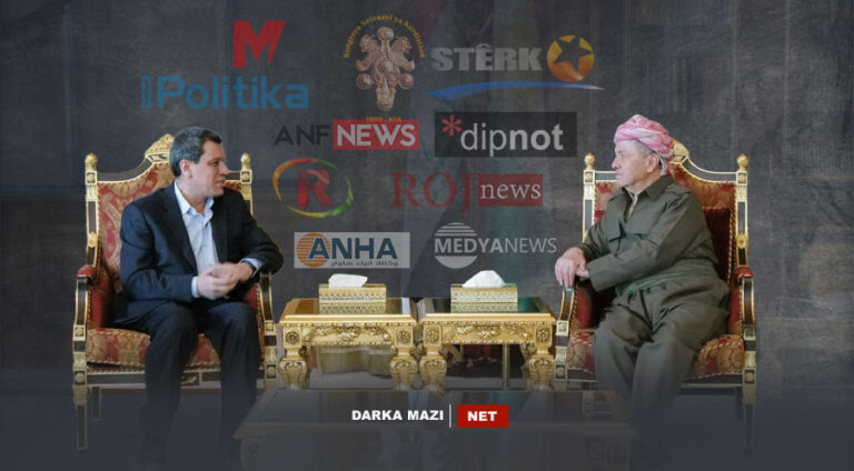 مەدیایا پەکەکێ هەڤدیتنا سەرۆک بارزانی و مەزلووم عەبدی چاوا رۆمال کر