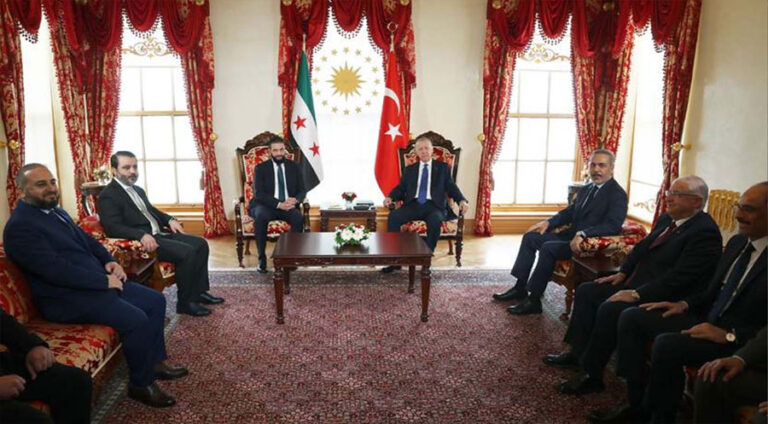 ئەردۆگان و ئەحـەد شەرع ل سەر تێکلیێن دوئالی و تێکۆشینا ل دژی تەرۆرێ گۆتووبێژ کرن