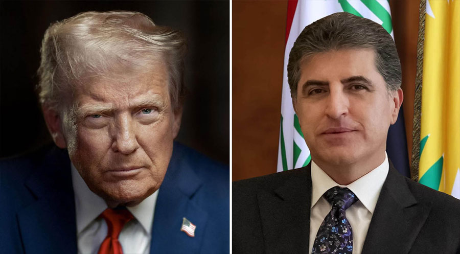 ترامپ نامەیەک ژ نێچیرڤان بارزانی رە شاند