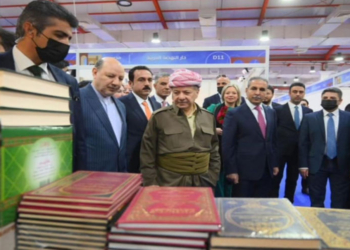 سەرۆک بارزانی پێشانگەھا پرتووکان یا زاخۆ ڤەدکە