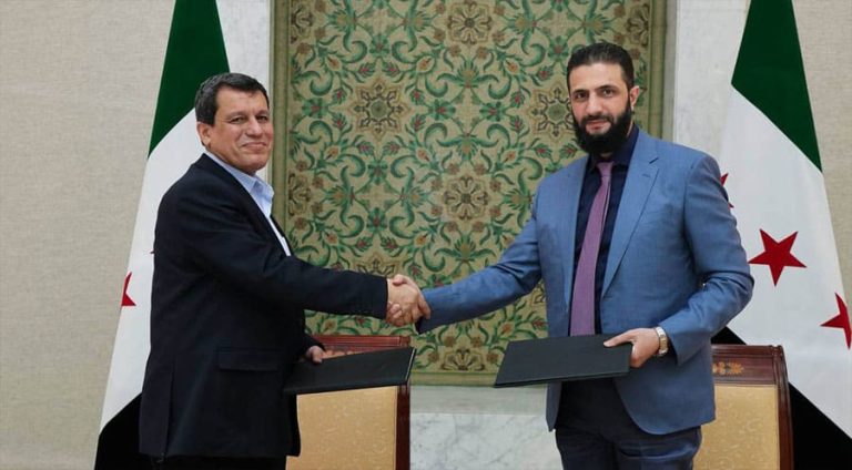 ھەسەدێ پاشخستنا جڤینا مەزلووم عەبدی و ئەحمەد شەرع راگھاند