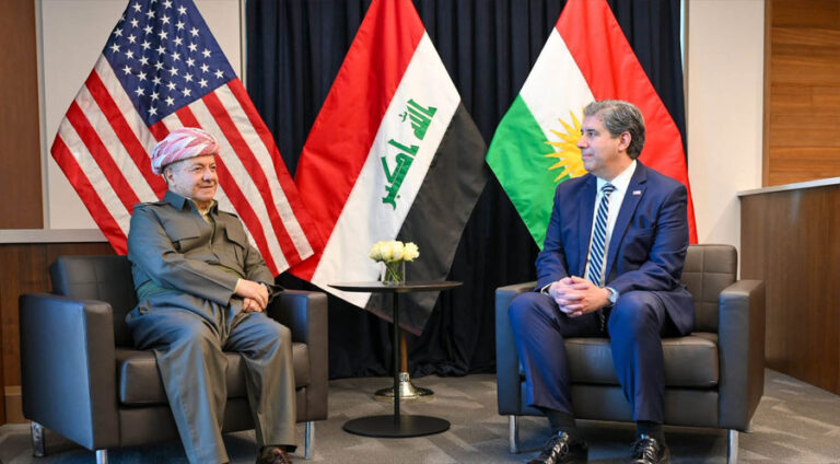 سەرۆک بارزانی لگەل جیگرێ وەزیرێ دەرڤەیێ ئەمریکایێ جڤیا