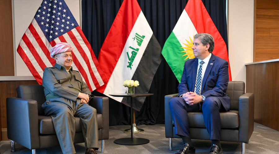 سەرۆک بارزانی لگەل جیگرێ وەزیرێ دەرڤەیێ ئەمریکایێ جڤیا