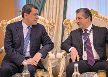 مەسروور بارزانی و مەزلووم عەبدی رەوشا ناڤچەیێ گۆتووبێژ کرن