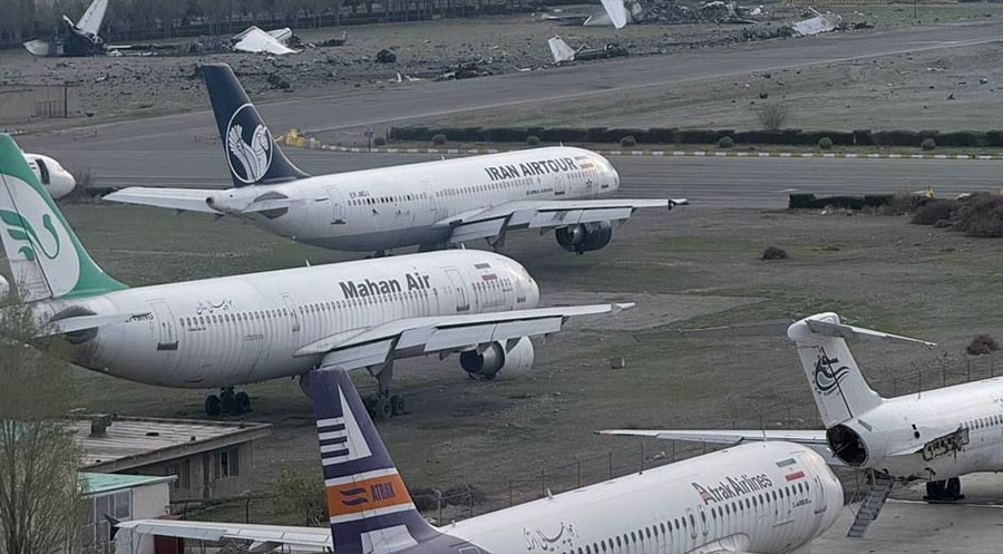 ل ئیرانێ بەشەک ژ فرۆکخانەیان جارەکە دن دەست ب کار کرن