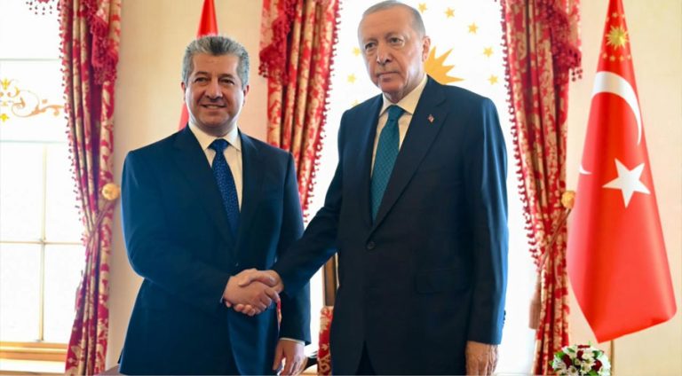 سەرۆکوەزیر مەسروور بارزانی و سەرۆککۆمارێ ترکیەیێ ل ستەنبۆلێ جڤیان