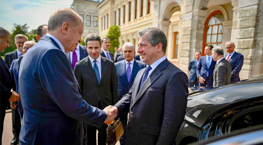 ناڤەرۆکا جڤینا مەسروور بارزانی و ئەردۆگان هات ئەشكەرە کرن