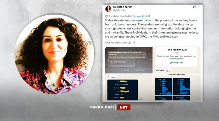 پەکەکێ گەف ل لێکۆلینەر گولستان یارکن و مالباتا وێ کرن