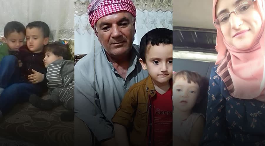 هەسەدە بە شێوەی تاوانەکانی ڕێژیمی ئەسەد 3 منداڵی لە پێش کەسێک ڕفاندووە