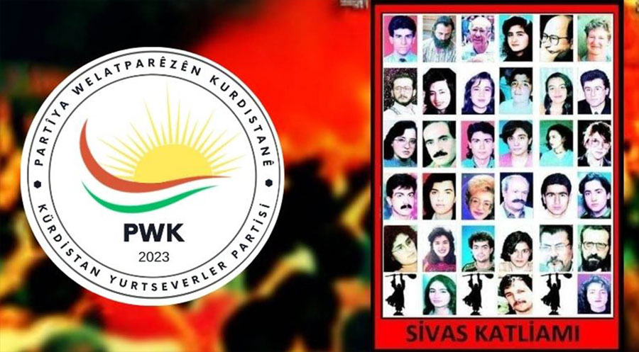 PWK لە ساڵوەگەڕی کۆمەڵکوژیی"سێواس"دا:"ئەنجامدەران و هاوکارانی کۆمەڵکوژییەکە سزا نەدراون"
