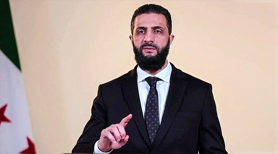 ئەحمەد شەرع: هیچ هۆکارێک بۆ دابەشبوونی سووریا نیە