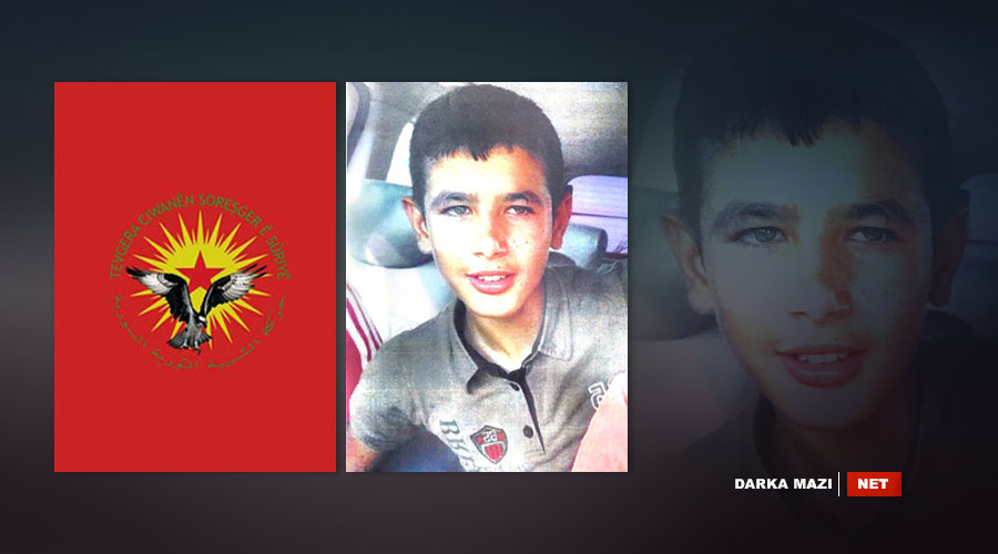 تاقمی“جوانێن شۆرەشگەر”ی پەکەکە، منداڵیکی دیکەی 12 ساڵانیان لە کۆبانێ ڕفاند