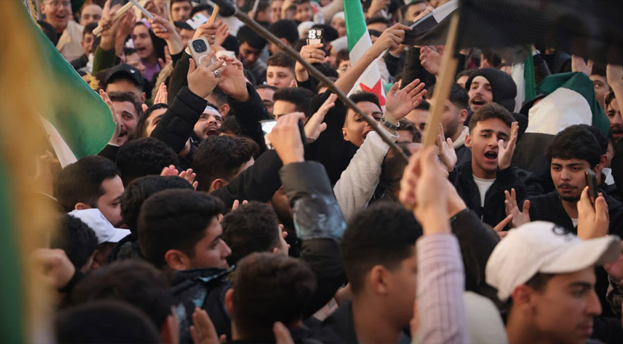 لە سووریا بۆ ساڵیادی ڕووخاندنی ڕژێمی بەشار ئەسەد ئاهەنگێڕانە