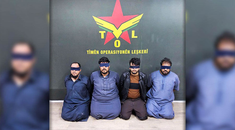 هەسەدە شانەیەکی چوار تیرۆریستی داعشی لە ڕەققە دەستگیر کرد