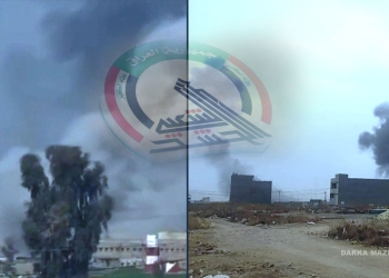 بنکەکانی حەشدی شەعبی لە نەینەوا و سەڵاحەدین بۆردومان کران