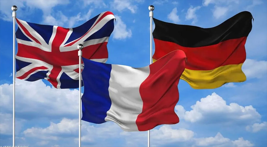 ئەڵمانیا، فەرەنسا و بەریتانیا: توانا مووشەکییەکانی ئێران لەناو دەبەین