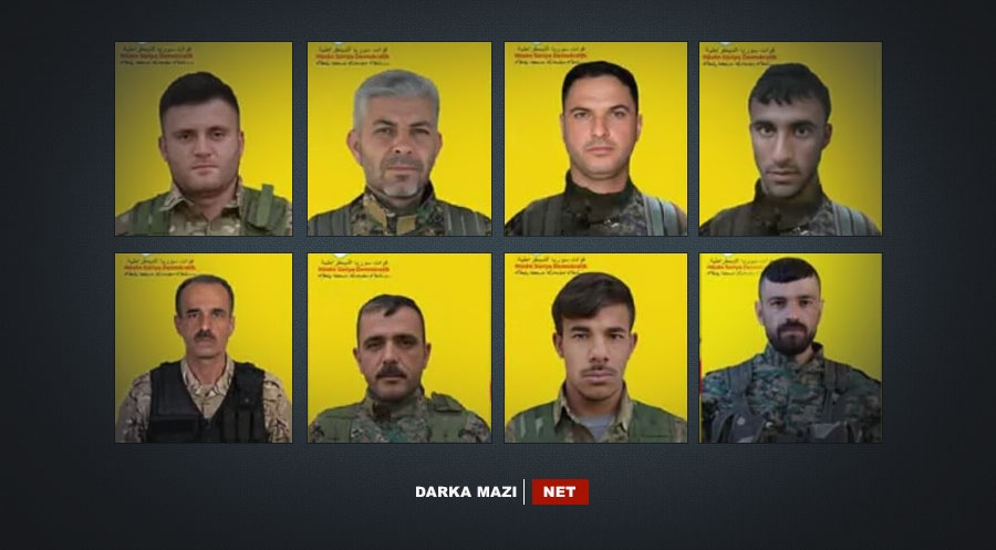 هەسەدە ناسنامەی 8 شەڕڤانی دیکەی شەهیدی ڕاگەیاند