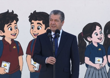 مەسروور بارزانی سەرۆکوەزیرانی هەرێمی کوردستان، زەنگی ساڵی نوێی خوێندنی لێدا