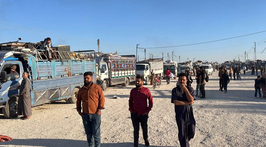 کاروانێکی دیکە لە ئاوارەکانی سەرێ کانی گەڕانەوە بۆ زێدی خۆیان